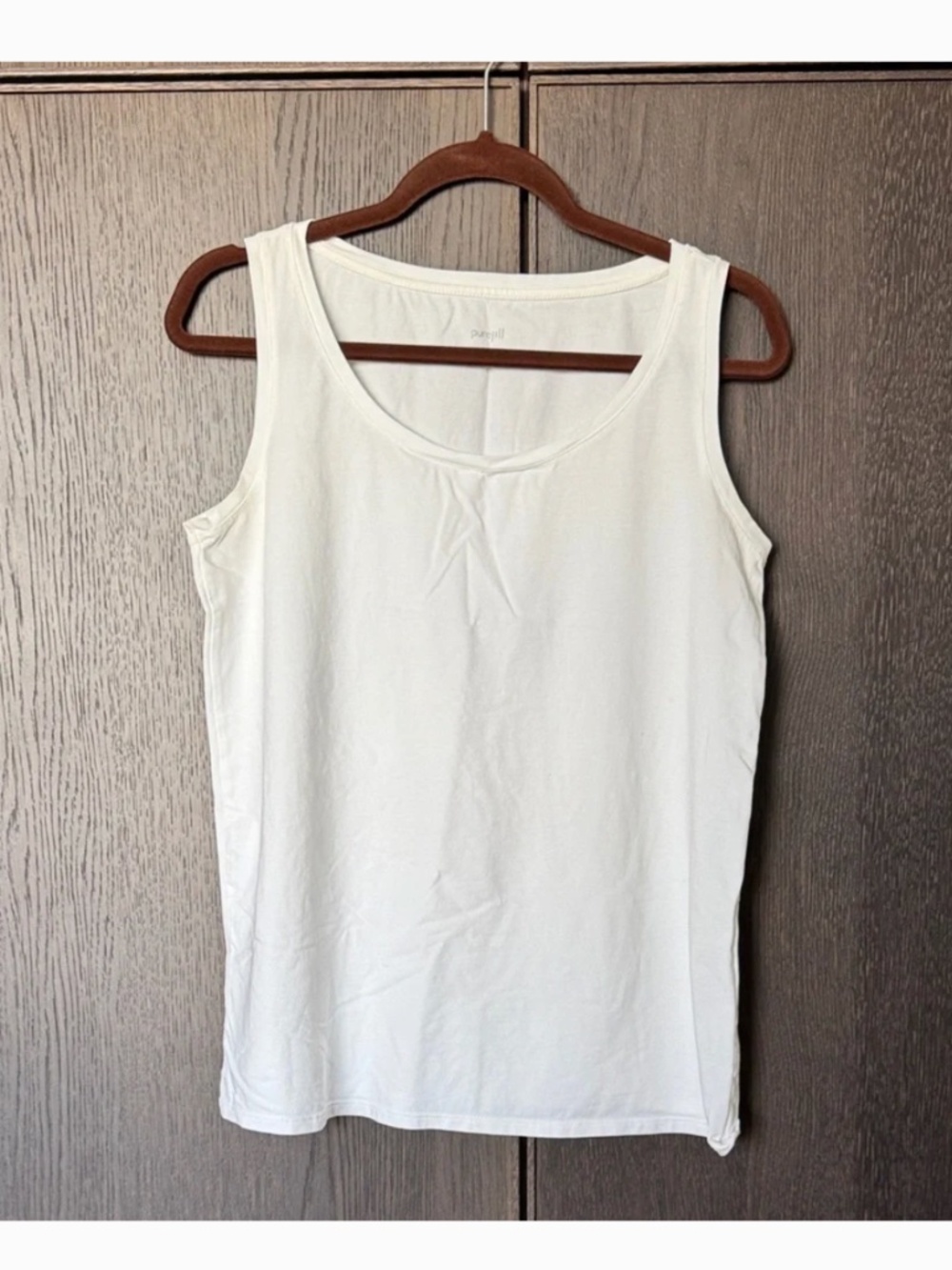 J. Jill Classic White Tank Top